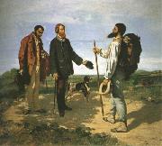 Gustave Courbet The Meeting or Bonjour,Monsieur Courbet Sweden oil painting artist